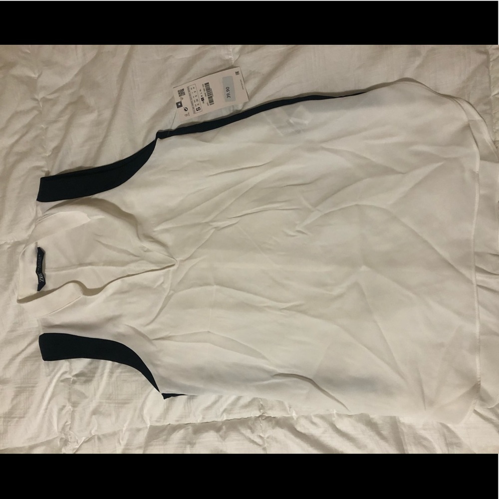 Zara white & black tunic **With Tag**